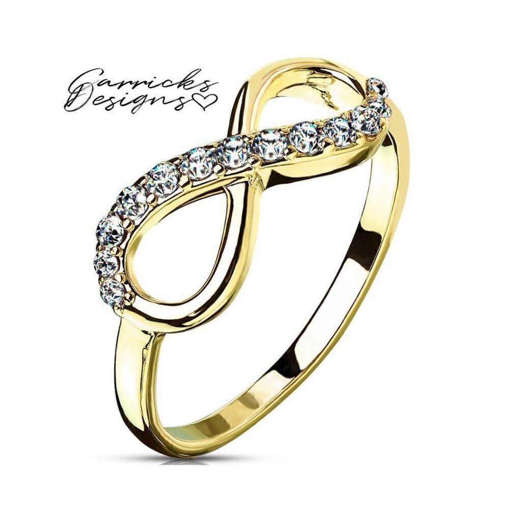 Women's Dainty Gold Infinity Promise Ring - Girls Infinity Promise Ring